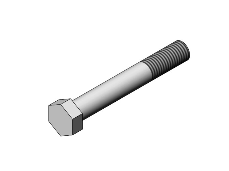 Болт М12-6gх80.88.019 DIN 931 (ДСТУ ГОСТ 7798:2008)