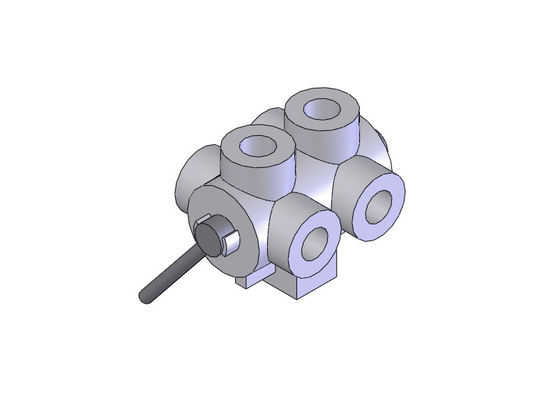 Кран трехканальный двухсекционный	DDF6V03C