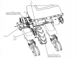 Привод туковысевающего аппарата на сеялку "Vesta 6 Profi"