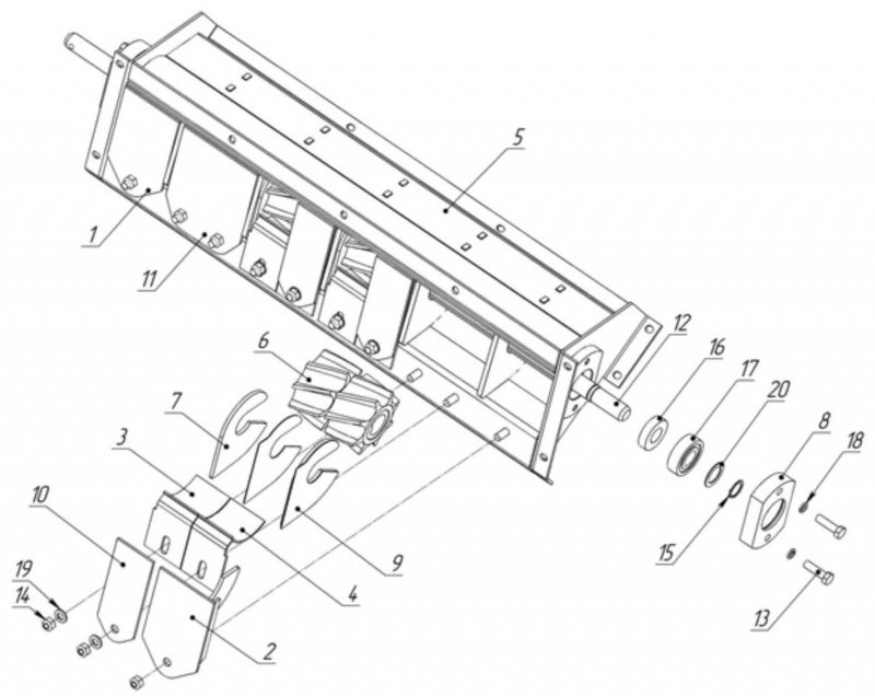Аппарат высевающий 73.00.2100-01 (выпускается с 2016 г.) для ALCOR 7,5